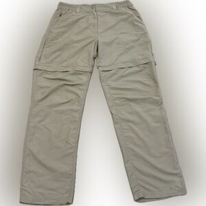 L.L. Bean No Fly Zone Zip Off Hiking Pants Khaki M Reg